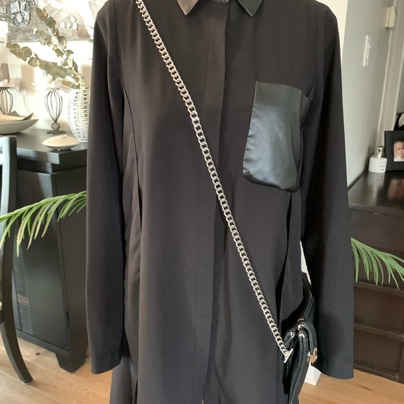 Rudsak tunic, black, with leather - Picture 2 of 12